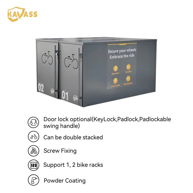 OEM KAVASS Bike Locker - Secure Anti-Theft Storage for Bicycles | China Suppliers & Factory for UV Protection Design Manufacturers, Manufacturer