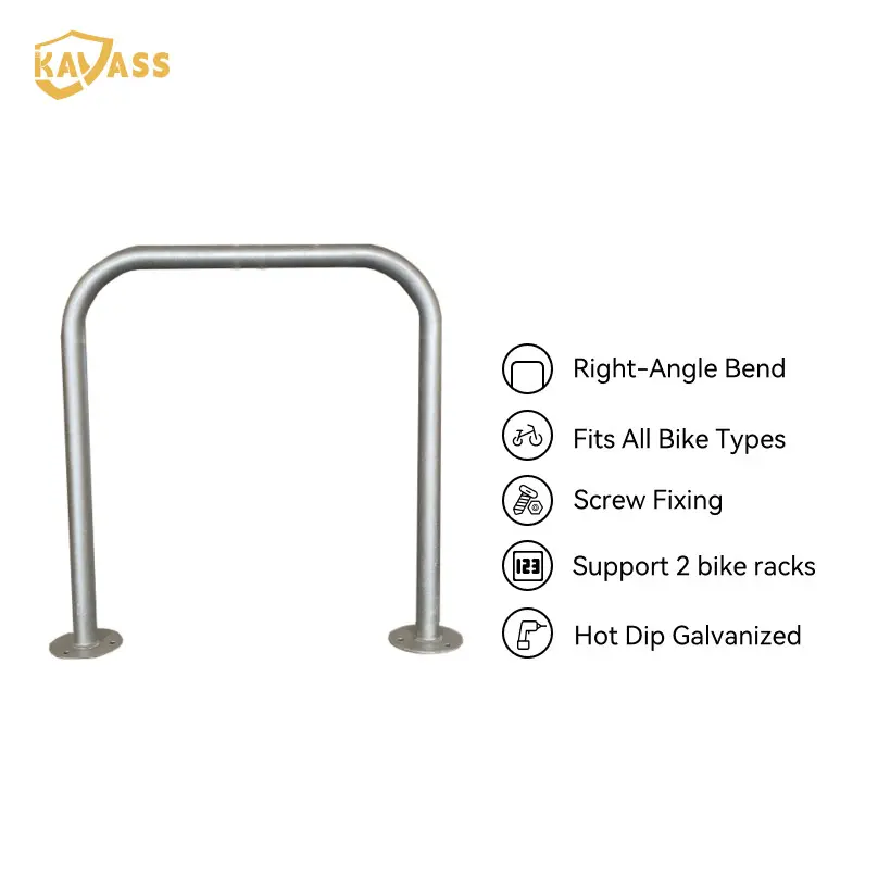 China KAVASS Right-Angle Hoop Bike Rack - Durable Hot-Dipped Galvanized Steel from China Factory, Ideal for Suppliers Supplier, Factory