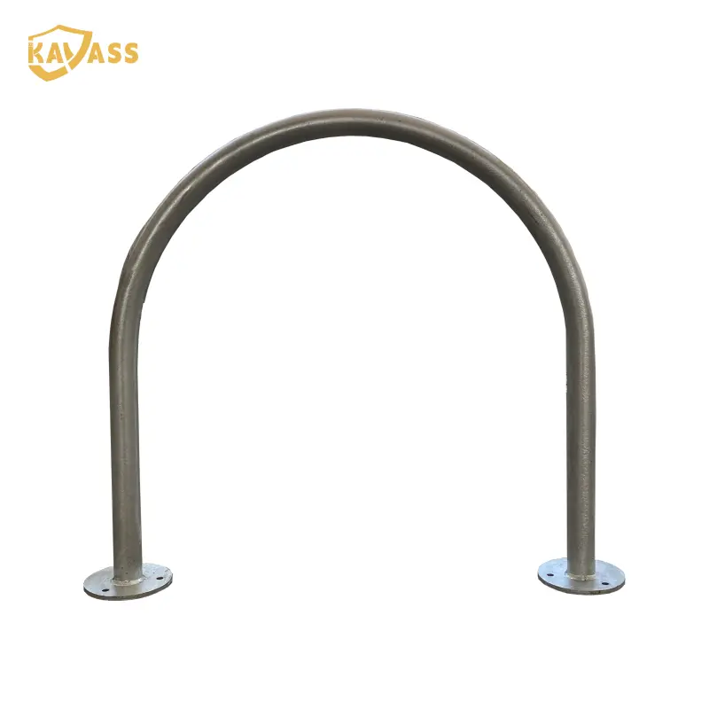ODM KAVASS C-Shaped Hoop Bike Rack – Hot-Dipped Galvanized, Outdoor Durable Products, Factories