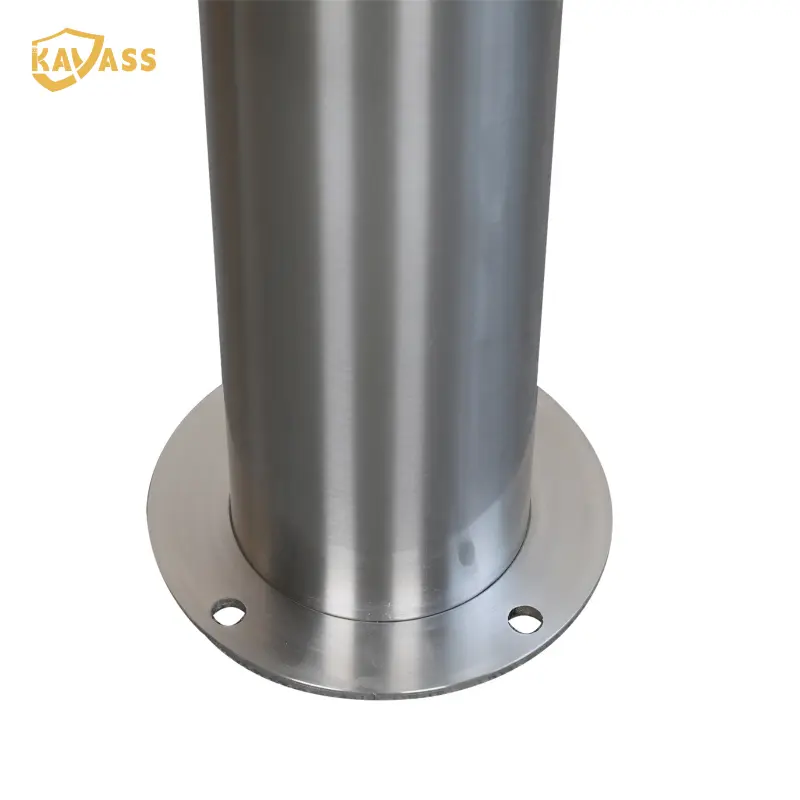 ODM KAVASS Surface Mounted Stainless Steel Fixed Bollard with Beveled Top – Modern Design | 304/316 SS | Polished Finish Supplier, Factories