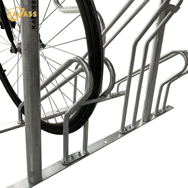 OEM KAVASS Triangular & Handlebar Bike Parking Stand – KVS-SBR-T4H-0H | 4-Bike Capacity Manufacturers, Factory