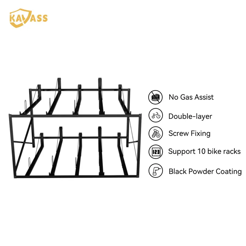 OEM High-Capacity Double-Decker Bike Rack from China Suppliers | Durable Manual Operation Storage Solution - Factory Direct Manufacturers, Factory