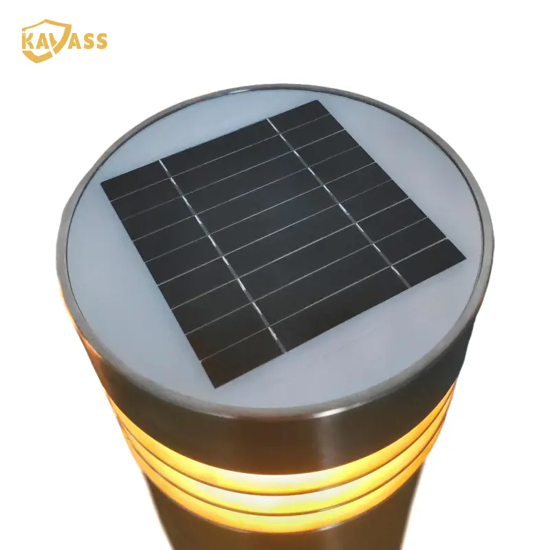 Custom KAVASS Stainless Steel Solar Lighting Bollard – 3 Light Styles | Custom Diameter Products, Factories