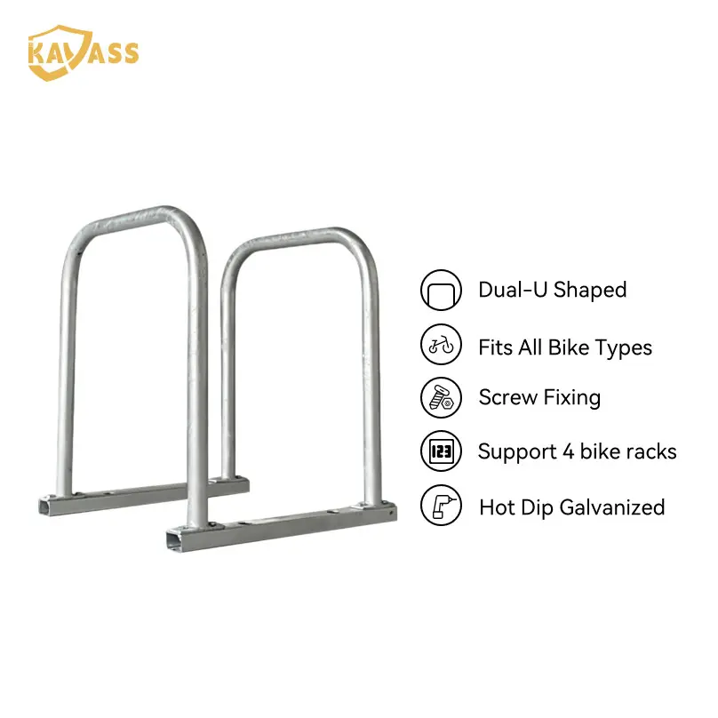 Custom KAVASS 4-Bike Dual-U Toast Bike Rack - China Suppliers Factory Direct Corrosion-Resistant Storage Solution Factories, Factory
