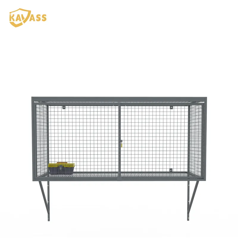 China KAVASS Wall-Mounted Mesh Locker – 200kg Capacity, Sliding Door, Custom Dimensions Manufacturer, Supplier