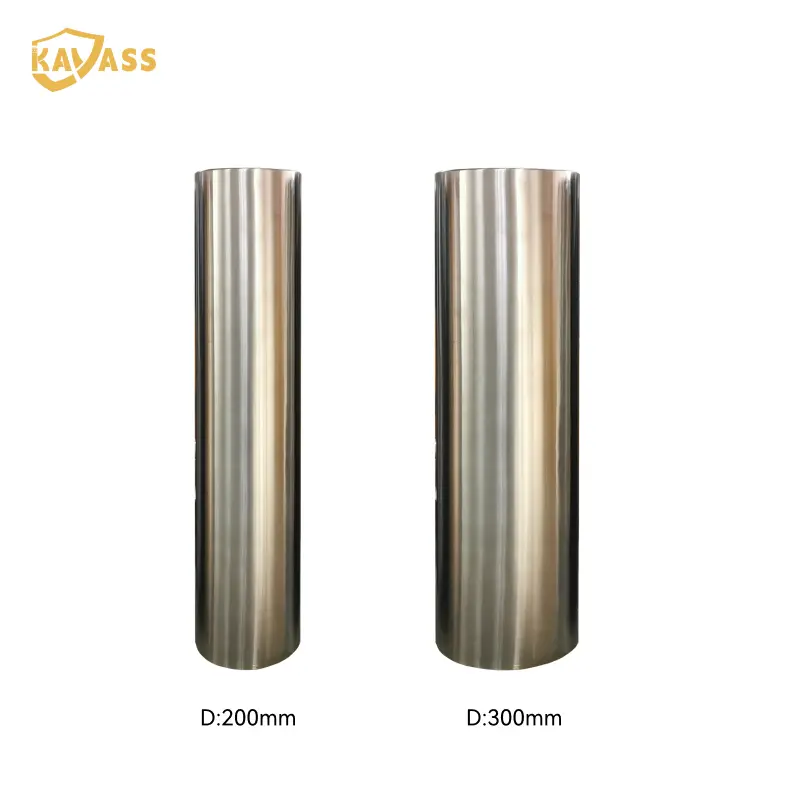 OEM KAVASS Stainless Steel Sleeve Bollard – Flat Top , Ø200 / Ø300 , Custom Height Available-1 Manufacturers, Products