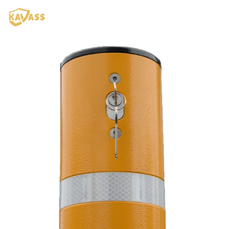 OEM KAVASS Yellow Telescopic Security Bollard – Key-Controlled Height Adjustment, High Visibility Design Suppliers, Factories