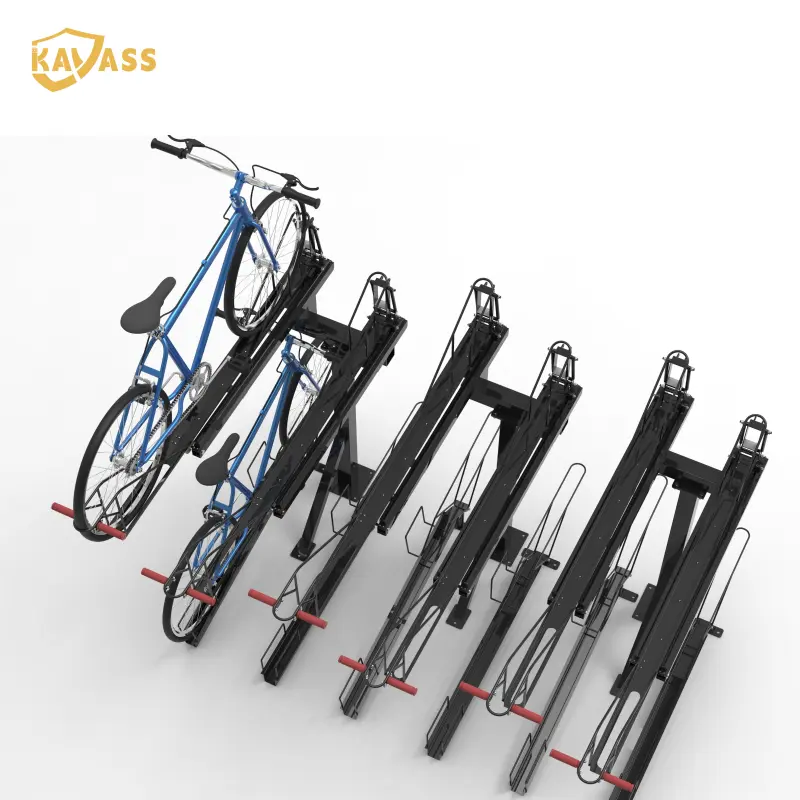 China KAVASS Dual-Assisted Bike Rack – Dual Gas Springs, Auto-Return, Project-Grade Manufacturers, Supplier