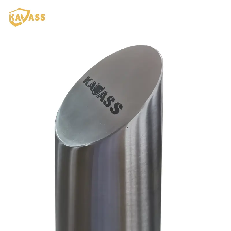 ODM KAVASS Surface Mounted Stainless Steel Fixed Bollard with Beveled Top – Modern Design | 304/316 SS | Polished Finish Supplier, Factories