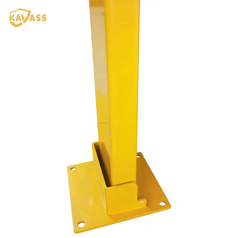OEM KAVASS Carbon Steel Square Fold Down Bollard – Padlock Operation, Upgraded Bend & Pin Mechanism, High Visibility Manufacturers, Factories