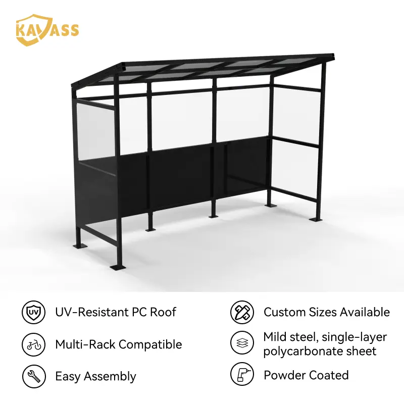 China KAVASS Vertical Bike Parking Shelter – Multi-Rack Compatible, Configurable Capacity, Weather-Protected Manufacturer, Suppliers