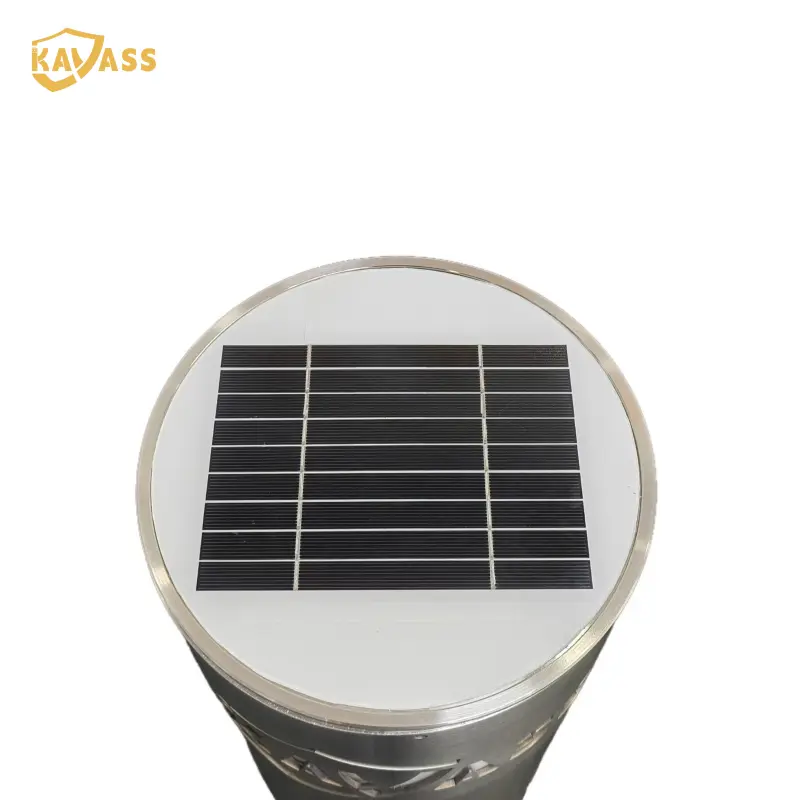 Custom KAVASS Stainless Steel Solar Lighting Bollard – 3 Light Styles | Custom Diameter Products, Factories