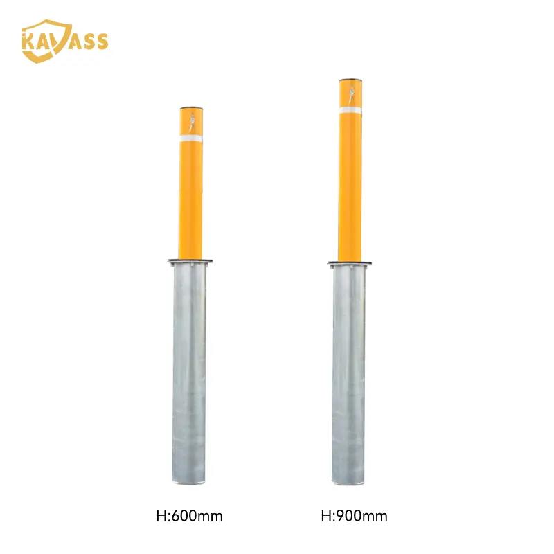 OEM KAVASS Yellow Telescopic Security Bollard – Key-Controlled Height Adjustment, High Visibility Design Suppliers, Factories