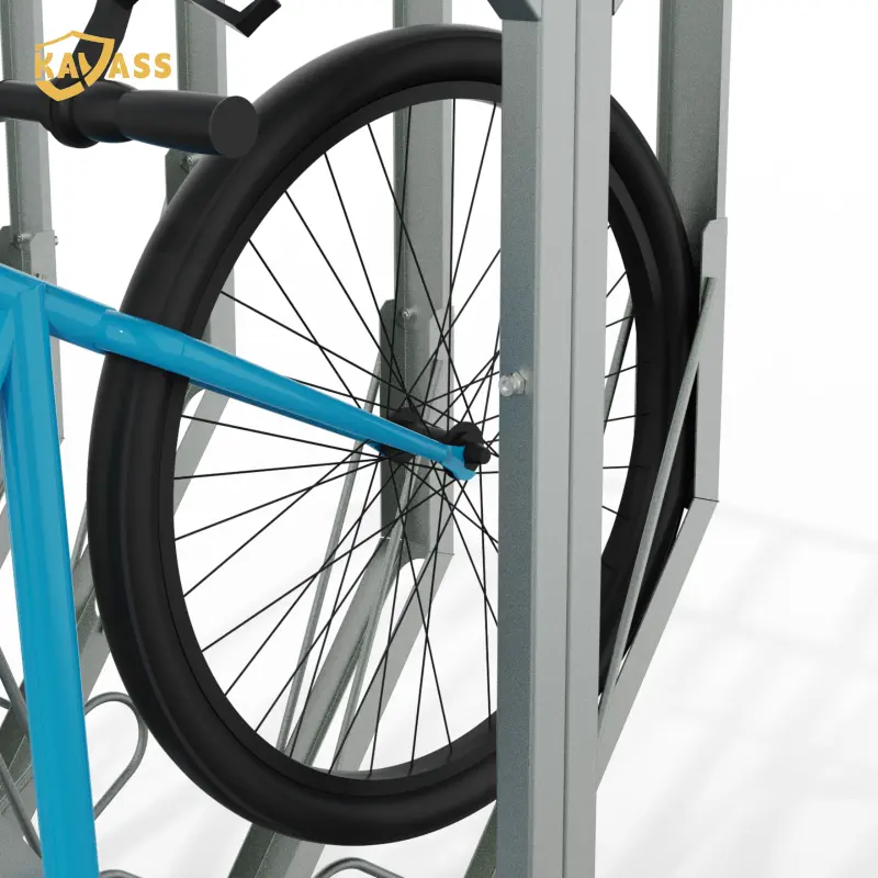 China KAVASS X-Type Bike Rack – Hot-Dipped Galvanized, Configurable Capacity, Space-Efficient Supplier, Factory