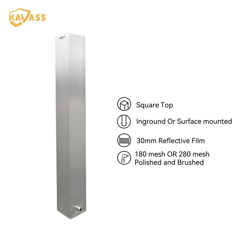 OEM KAVASS Stainless Steel Square Bollard - Durable Outdoor Solution by China Suppliers & Factory, In-Ground or Surface Mount Manufacturer, Factory