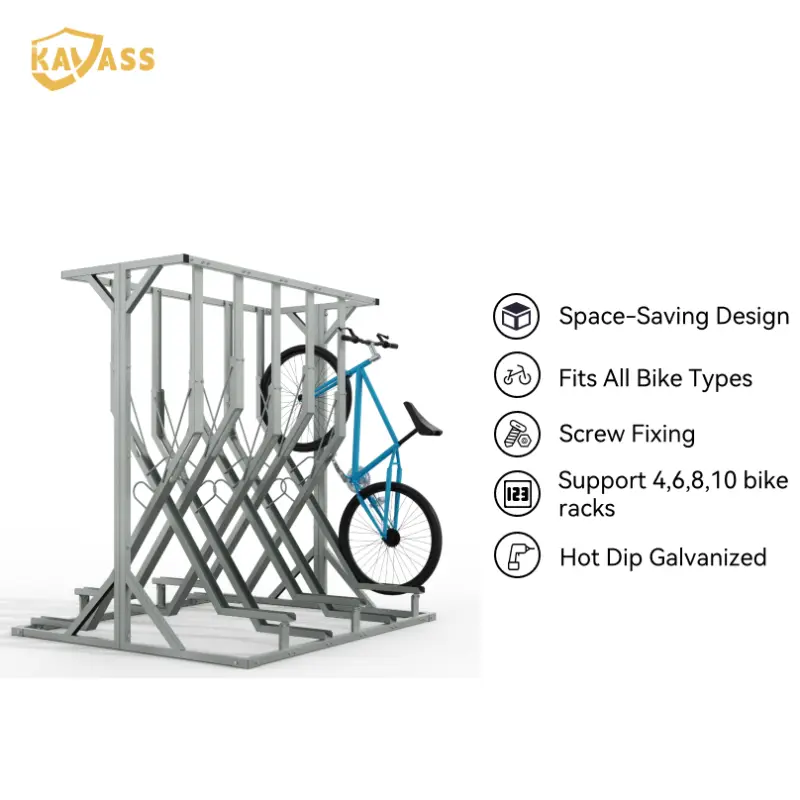 X-Type Bike Rack Galvanized