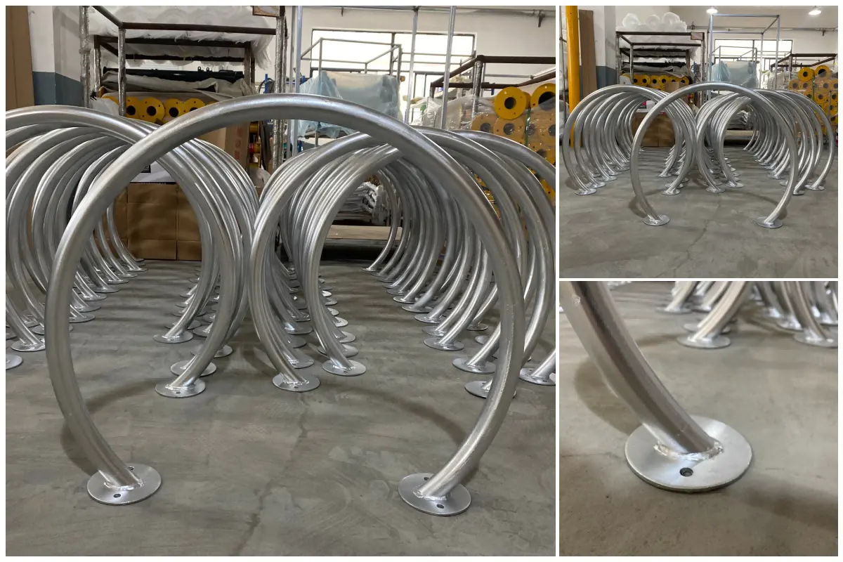Detail Pictures of Carbon Steel Bike Rack