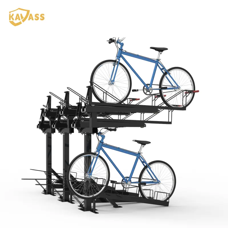 China KAVASS Dual-Assisted Bike Rack – Dual Gas Springs, Auto-Return, Project-Grade Manufacturers, Supplier