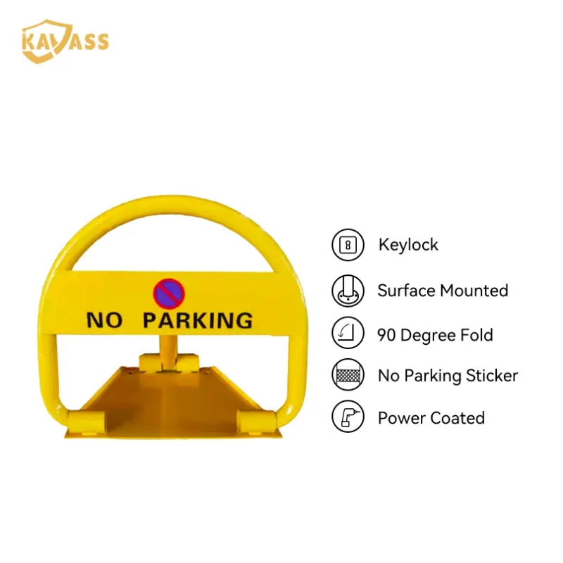 KAVASS Carbon Steel Parking Fold Down Bollard