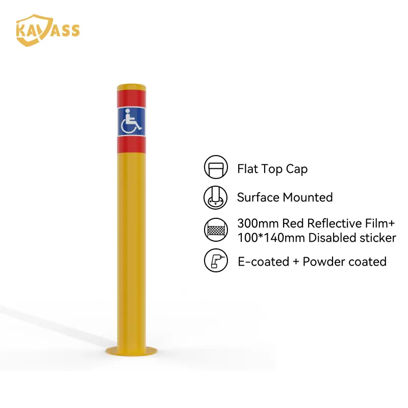 China KAVASS Surface Mounted Disability Access Bollard - Custom Sizes, High-Visibility Yellow, China Suppliers & Factory Manufacturer, Suppliers