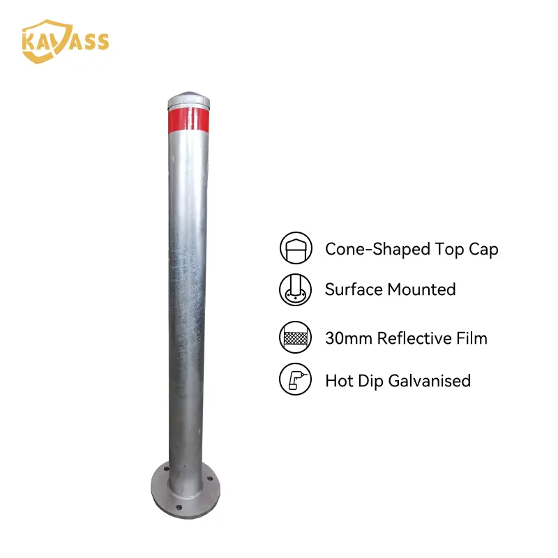 China KAVASS China Hot Dip Galvanized Surface Mounted Bollards - Factory Direct Suppliers for Traffic Control and Security Manufacturers, Factories