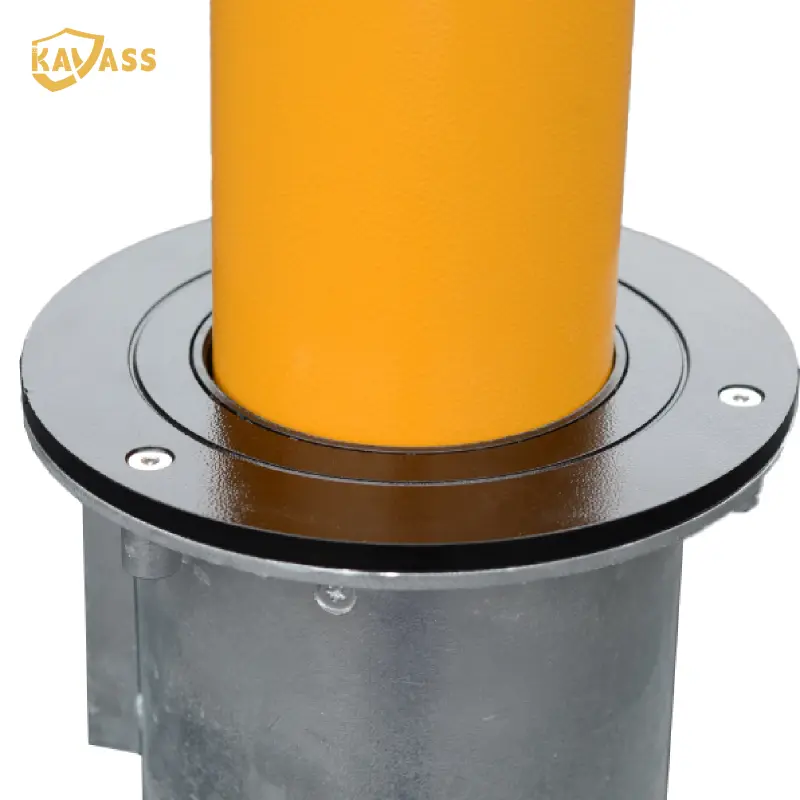 OEM KAVASS Yellow Telescopic Security Bollard – Key-Controlled Height Adjustment, High Visibility Design Suppliers, Factories