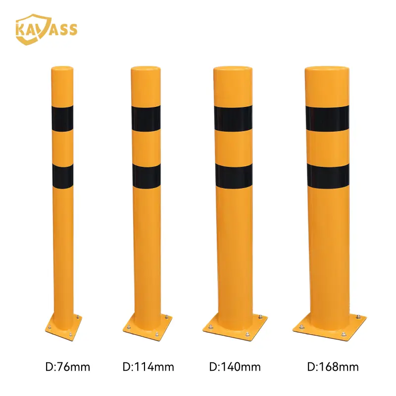 Custom KAVASS China Suppliers Factory Fixed Bollard – Q235 Steel, Reflective Yellow, Fast Delivery, Multiple Sizes Available Manufacturers, Product