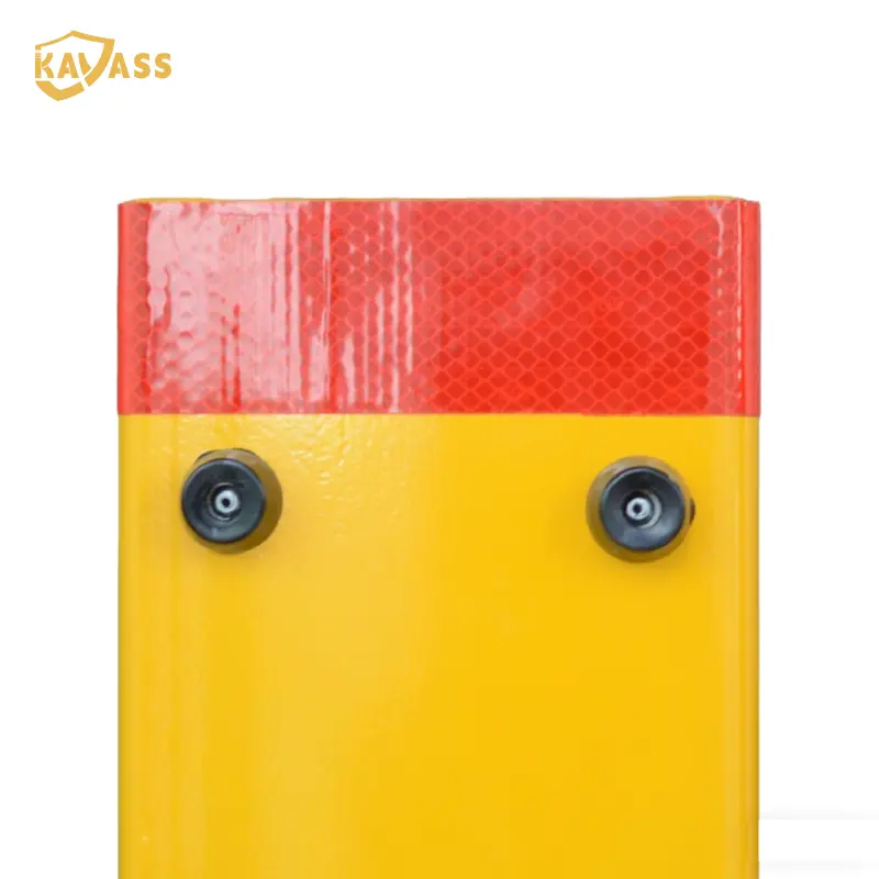 OEM KAVASS Carbon Steel Square Fold Down Bollard – Padlock Operation, Upgraded Bend & Pin Mechanism, High Visibility Manufacturers, Factories