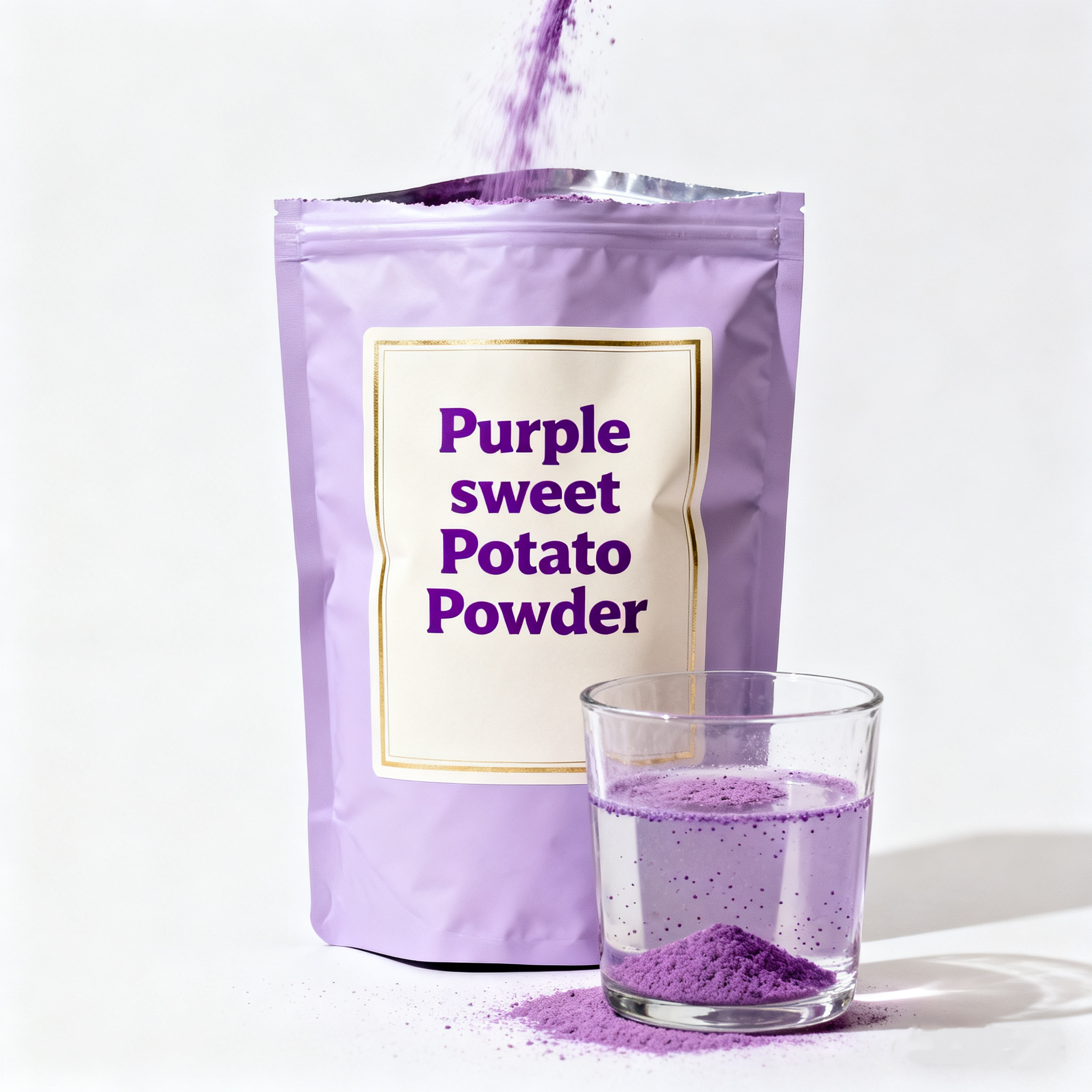 High Fiber Sugar-Free Ube Powder Natural Purple Sweet Potato Fruit Extract Low-Calorie Supplement for Functional Vacuum Packed
