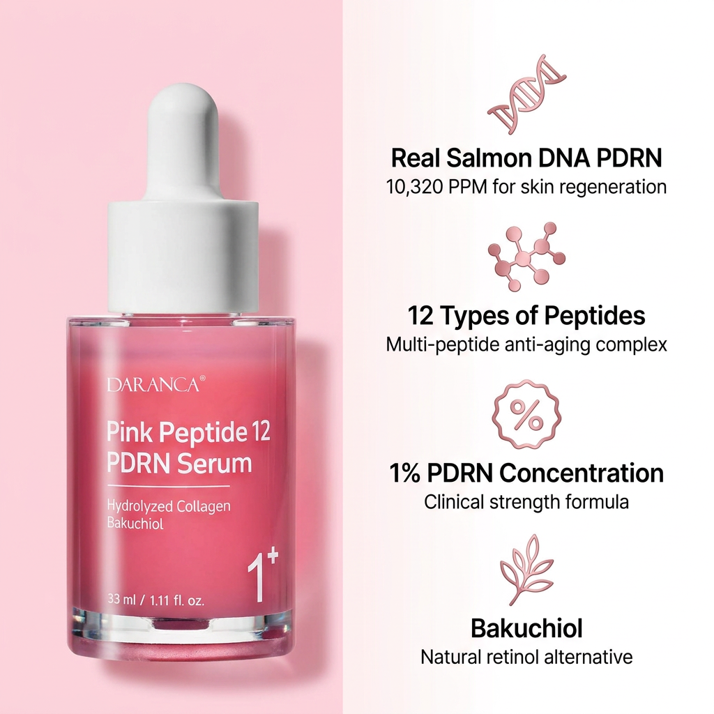 Wholesale Private Label Anti Wrinkle Skin Care Face Anti Aging Collagen Pink Peptide Pdrn Salmon Dna Serum for facial