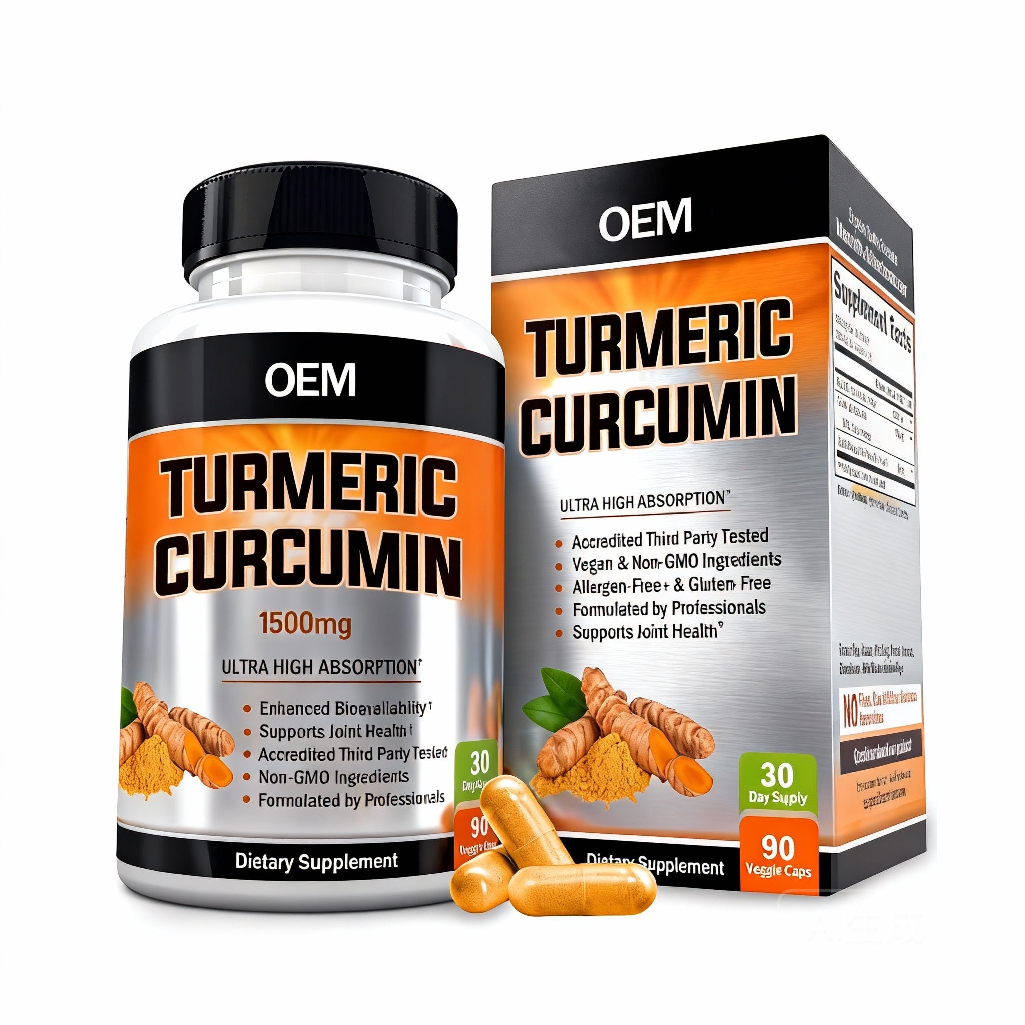 Tumeric Capsules Showcase