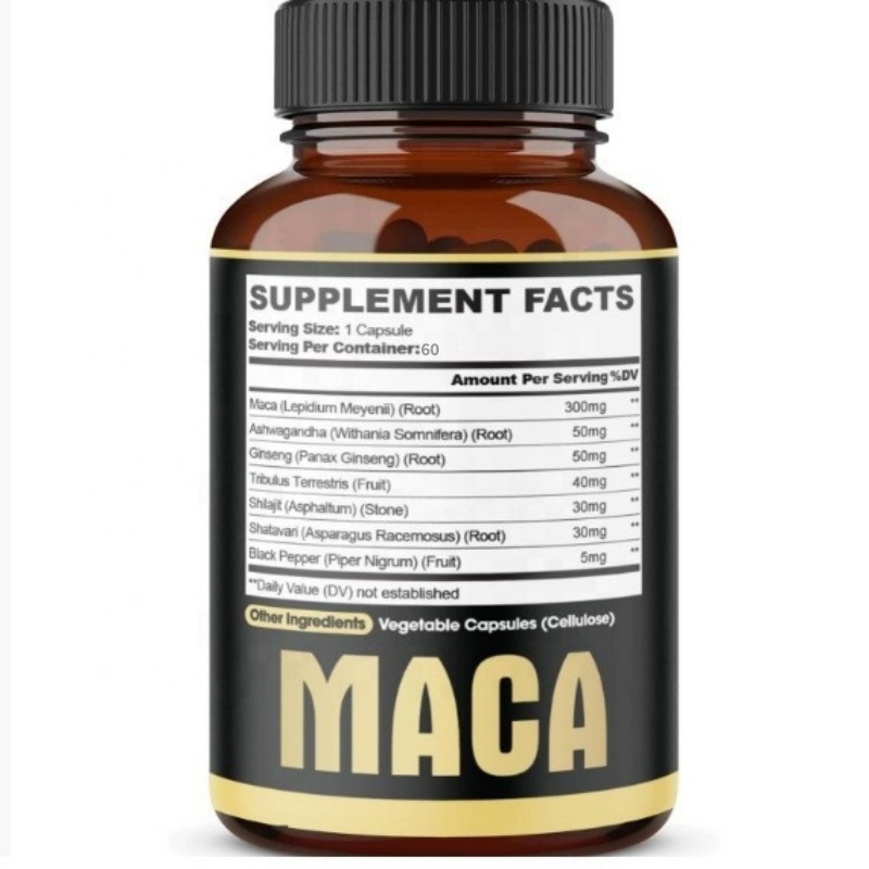 Bulk Order Maca Supplements for Men - Natural Blend with Maca Ginseng Ashwagandha Energy Support OEM ODM