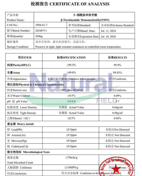 NMN COA Document