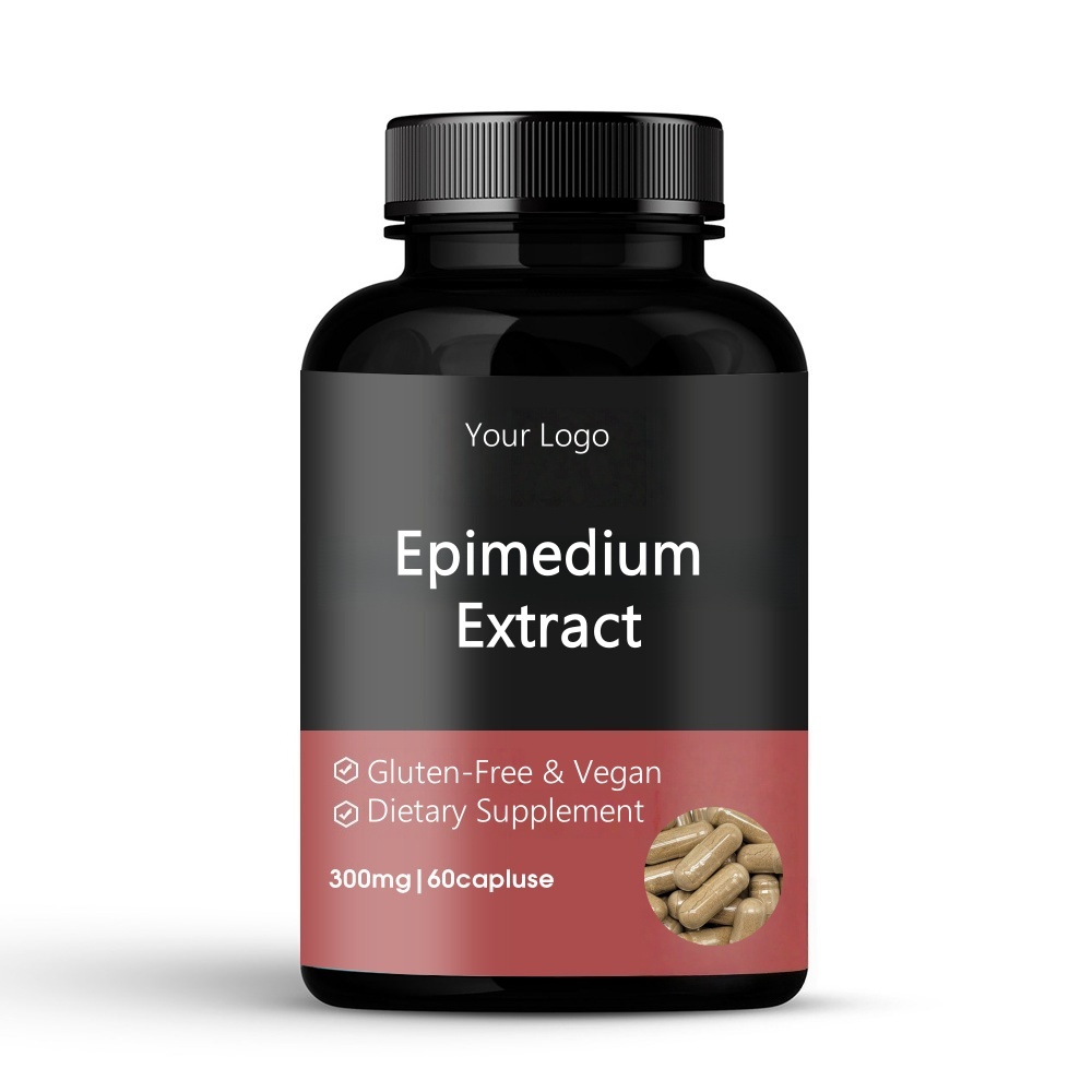 ISO22000 Certified Horny Goat Weed Extract 10% Icariin Standardized Powder, for Men's Health Supplements &amp; Sports Nutrition