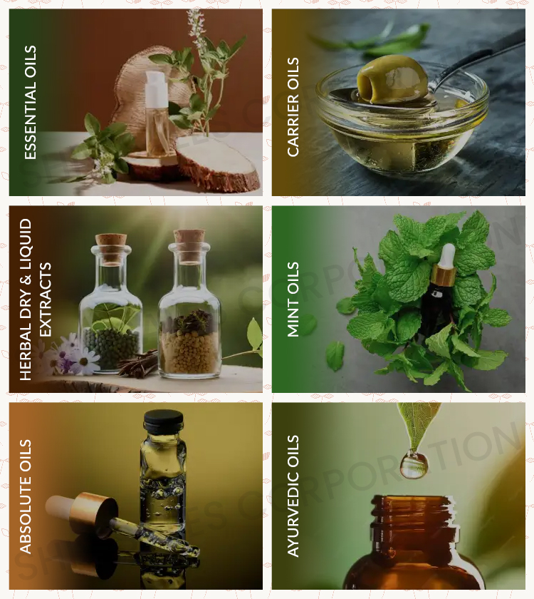 Natural Extracts and Oils Product Range
