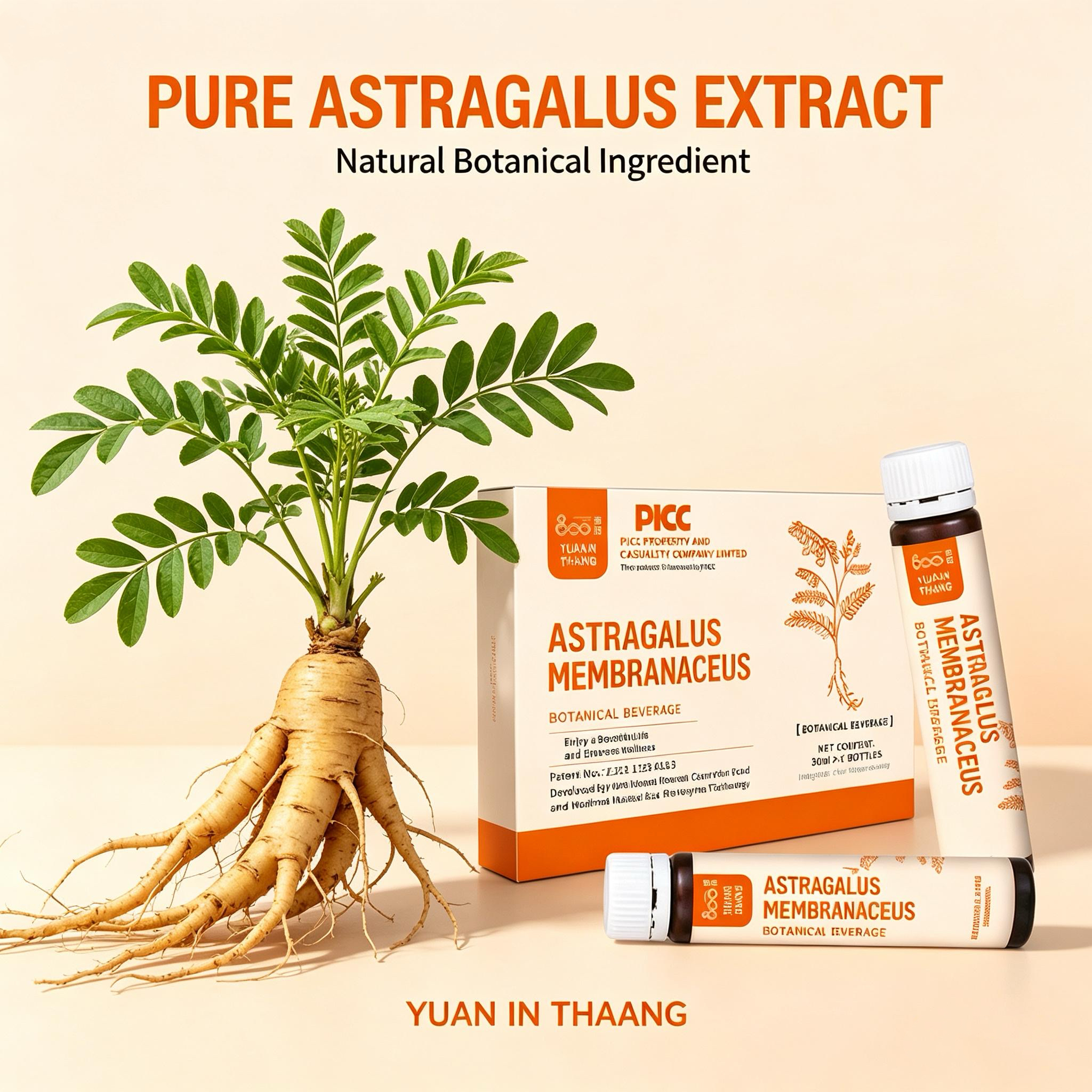 Astragalus Plant Beverage Fermented Herbal Extract Vitamin Liquid Food Grade 30ml Bottle Soothe Intestines
