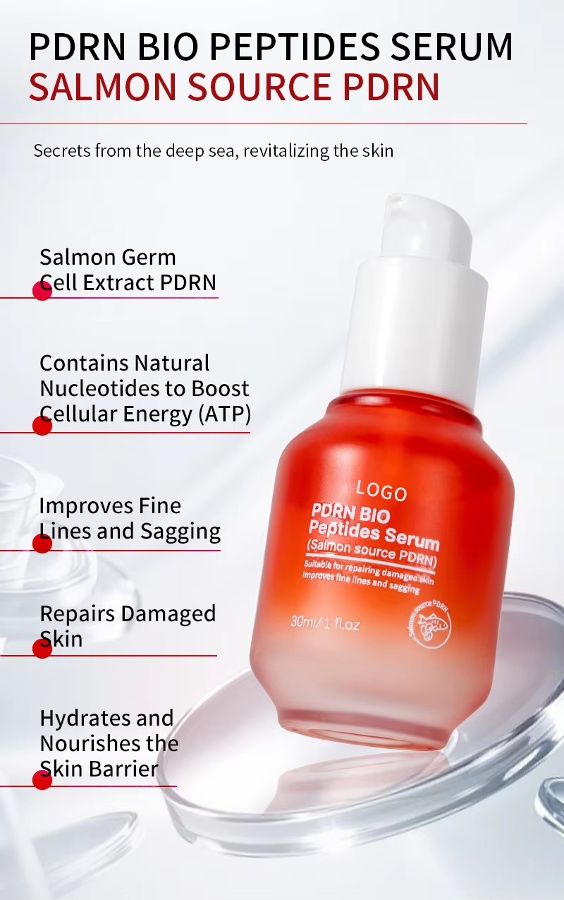 Korean Skincare Salmon DNA PDRN Pink Peptide Vitamin C Niacinamide Brightening Moisturizing Anti-Aging Firming Glow Serum Face