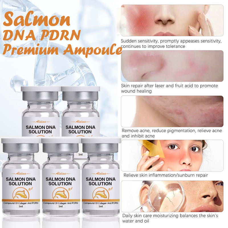 S OEM/ODM Premium PDRN + GHK-CU Booster Kit Korean Peptide Anti-aging Serum Ampoule for Hydration, Firm-Looking Skin &amp; Radiance