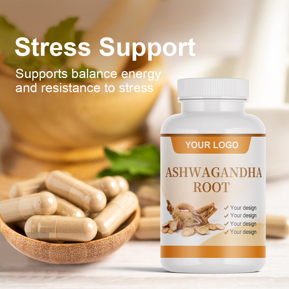 Private Label Wholesale Bulk Prices Supplement Extra Strength Vegan Ashwagandha Root Extract Capsules