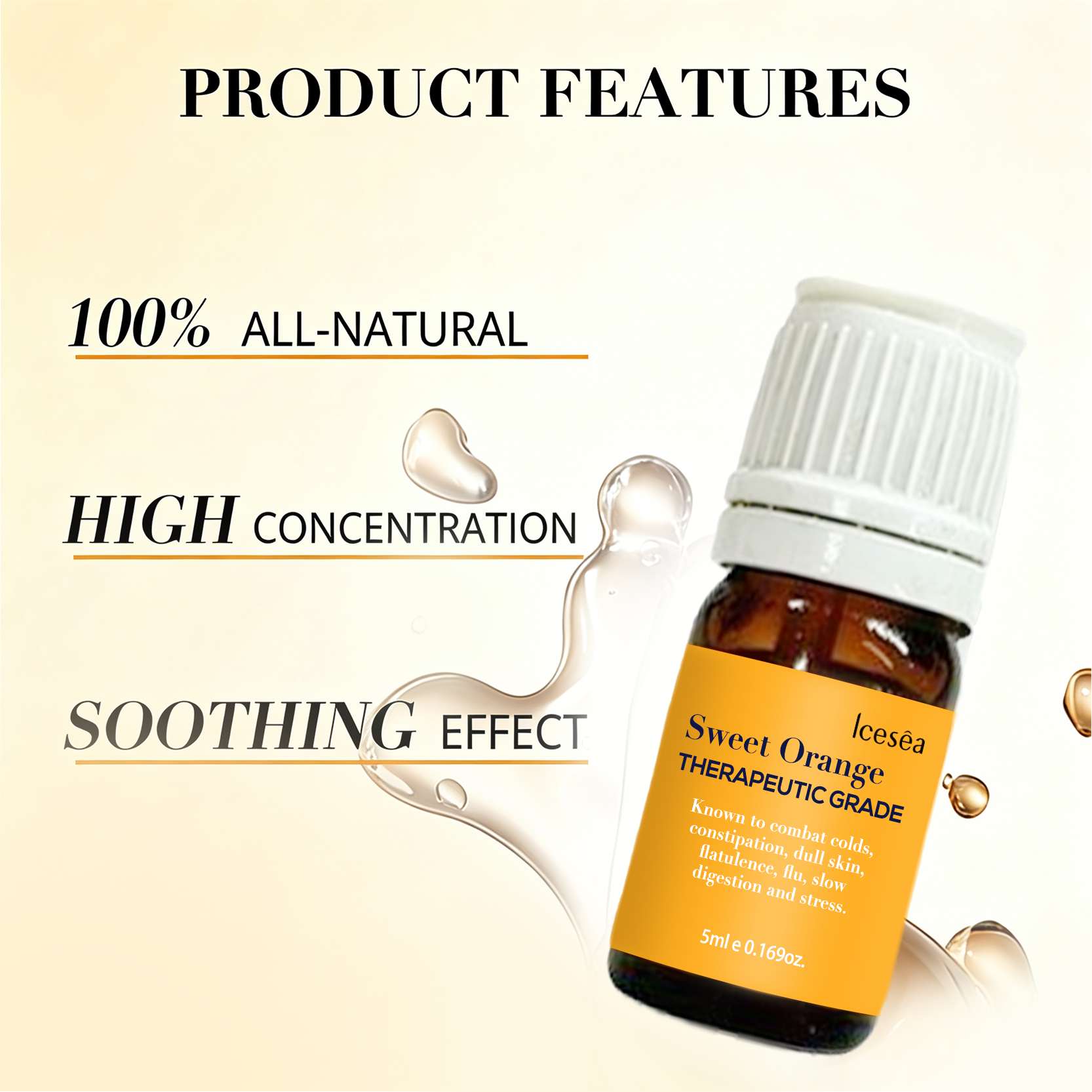 Private Label Sweet Orange Essential Oil Set 10ml 14 Bottles Aromatherapy Gift Box Pure Natural Wellness Grade OEM