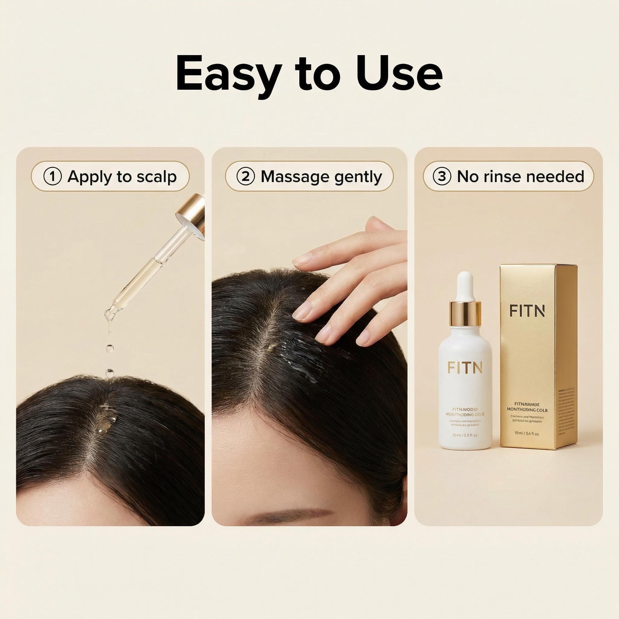Natural Peptide Hair Growth Serum With 95% Botanical Extracts Activates Follicles Private Label Wholesale Custom Made Available