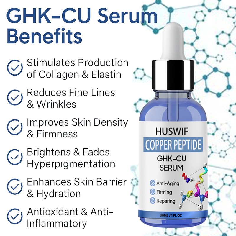 Customize Logo Anti-Aging Anti-Wrinkle GHK-Cu Serum Ghkcu Cream TALLOW HONEY BALM FACIAL CLEANSER Copper Peptide Skin Care Set