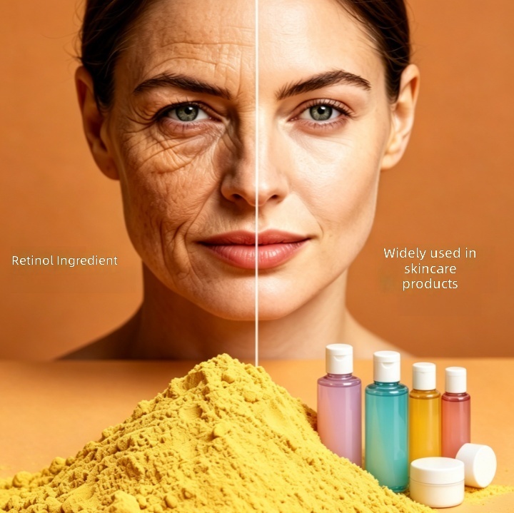 HOJA Factory Supply Cosmetic Grade Retinol Powder CAS 68-26-8 For Skincare Formulation