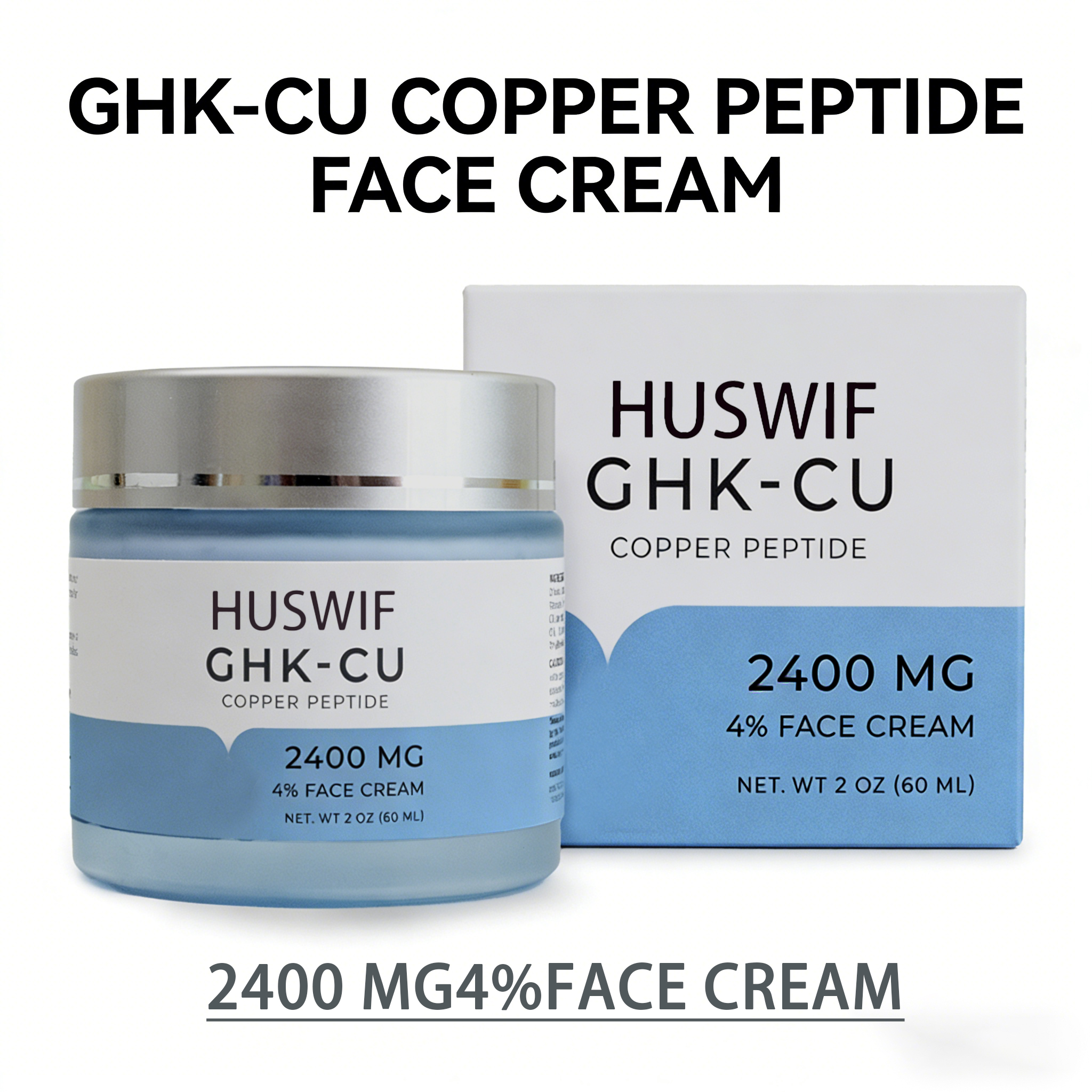 Customize Logo Anti-Aging Anti-Wrinkle GHK-Cu Serum Ghkcu Cream TALLOW HONEY BALM FACIAL CLEANSER Copper Peptide Skin Care Set