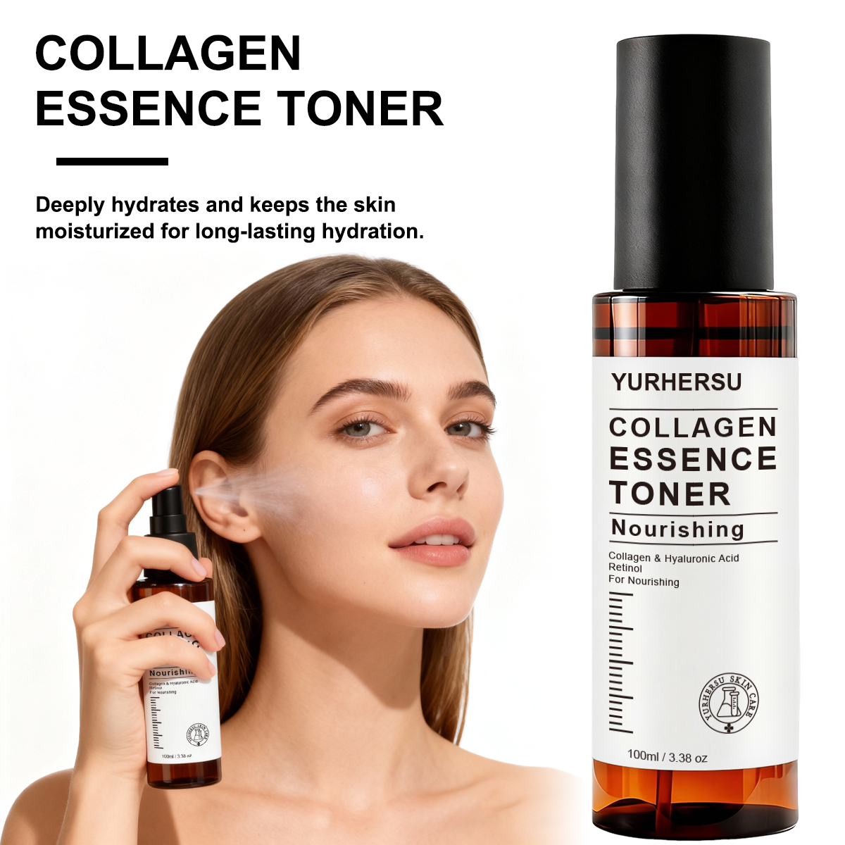 OEM ODM Private Label Collagen with Retinol Skincare Anti-Aging Firming Facial Kit Anti-Wrinkles Fine Lines Lifting Moisturizing