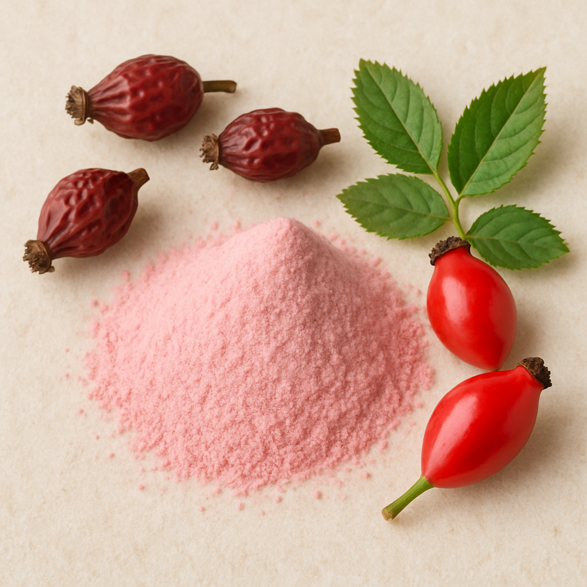 Factory Supply Natural Organic Food Herb Extract Rosehip Fruit Powder Rose Hip Powder Rosehip Powder