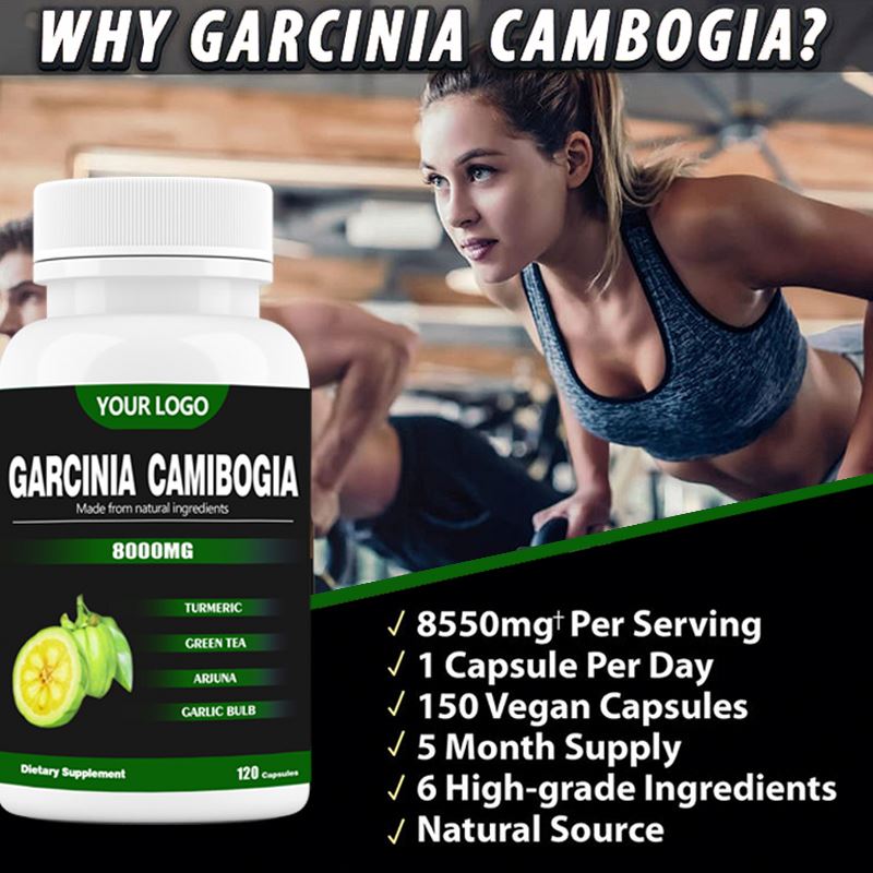 OEM Private Label Bulk Garcinia Cambogia Capsule Supplements Pure Slimming Products HCA Pills Garcinia Cambogia Extract Capsules