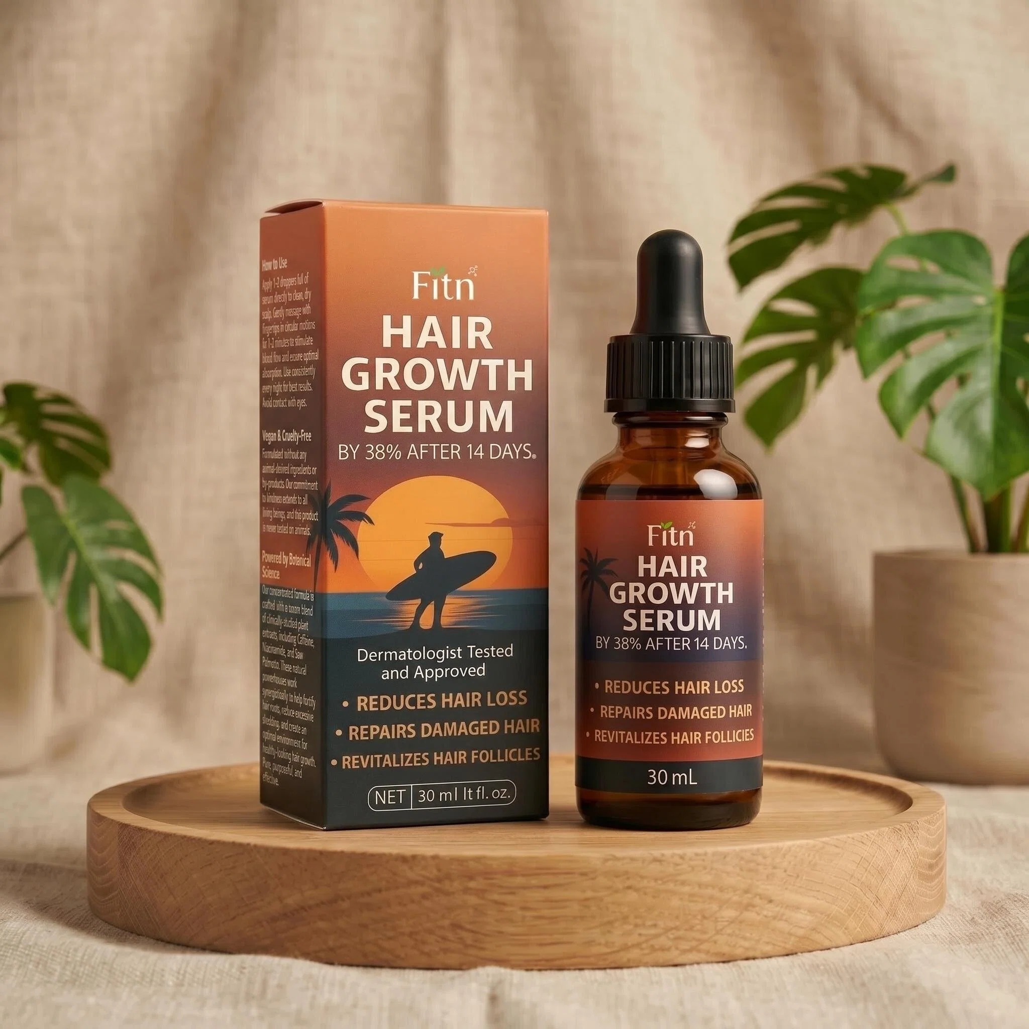 FITN Liposome Peptide Hair Growth Serum Redensyl Capixyl Private Label Scalp Treatment Clinic Grade OEM Hair Loss Manufacturer