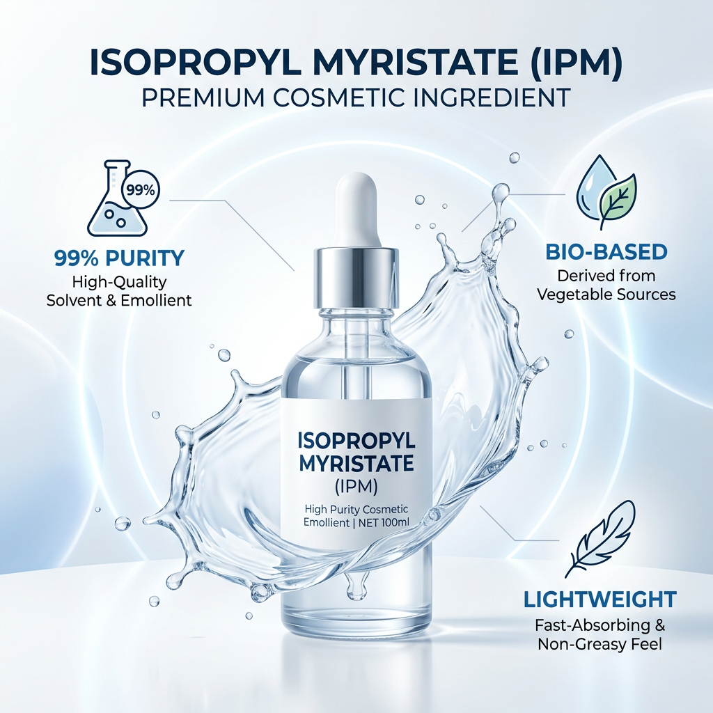 Cosmetic Grade Isopropyl Myristate IPM CAS 110-27-0 For Skin Care Hair Care Emollient Penetration Enhancer IPM Bulk