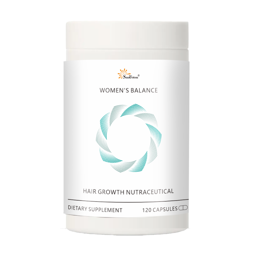OEM/ODM Adult Women's Balance Hair Growth Nutraceutical Capsules Supporting Hair Growth Reducing Hair Loss 120 Capsules Per